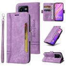 For vivo Y35 4G / Y22s / Y22 BETOPNICE Dual-side Buckle Leather Phone Case(Purple) - 1