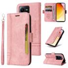 For vivo V25 / V25e 4G Global BETOPNICE Dual-side Buckle Leather Phone Case(Pink) - 1