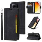 For vivo V25 / V25e 4G Global BETOPNICE Dual-side Buckle Leather Phone Case(Black) - 1