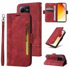 For vivo V25 / V25e 4G Global BETOPNICE Dual-side Buckle Leather Phone Case(Red) - 1