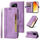 For vivo V25 / V25e 4G Global BETOPNICE Dual-side Buckle Leather Phone Case(Purple) - 1