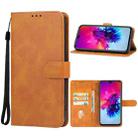 For Infinix Smart 3 Plus Leather Phone Case(Brown) - 1