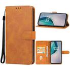 For OnePlus Nord N10 5G Leather Phone Case(Brown) - 1