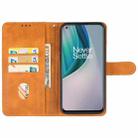 For OnePlus Nord N10 5G Leather Phone Case(Brown) - 3