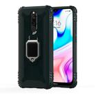 For Xiaomi Redmi 8A / 8A Dual Carbon Fiber Protective Case with 360 Degree Rotating Ring Holder(Green) - 1