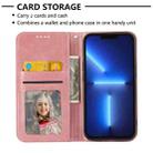 For Realme 9i Cubic Grid Calf Texture Magnetic Closure Leather Phone Case(Rose Gold) - 3