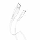 Borofone BX85 1m 60W USB-C / Type-C to Type-C Auspicious Charging Data Cable(White) - 1