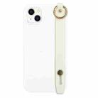 For iPhone 14 Wrist Strap Holder TPU Phone Case(White) - 1