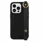 For iPhone 14 Pro Max Wrist Strap Holder TPU Phone Case(Black) - 1