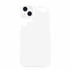 For iPhone 14 Solid Color Frosted Silicone Phone Case(White) - 1