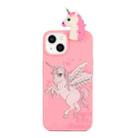 For iPhone 14 Shockproof Cartoon TPU Phone Case(Unicorn) - 1