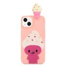 For iPhone 14 Plus Shockproof Cartoon TPU Phone Case(Ice Cream) - 1