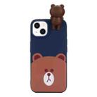 For iPhone 14 Plus Shockproof Cartoon TPU Phone Case(Bear) - 1