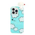 For iPhone 14 Pro Shockproof Cartoon TPU Phone Case(Clouds) - 1