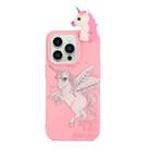 For iPhone 14 Pro Shockproof Cartoon TPU Phone Case(Unicorn) - 1