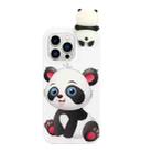 For iPhone 14 Pro Max Shockproof Cartoon TPU Phone Case(Panda) - 1