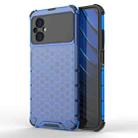 For Xiaomi Poco M5 4G India Shockproof Honeycomb PC + TPU Phone Case(Blue) - 1