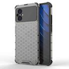 For Xiaomi Poco M5 4G India Shockproof Honeycomb PC + TPU Phone Case(Black) - 1