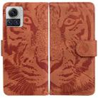 For Motorola Moto X30 Pro 5G / Edge 30 Ultra Tiger Embossing Pattern Flip Leather Phone Case(Brown) - 1