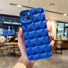 For iPhone 13 3D Grid TPU Phone Case(Blue) - 1