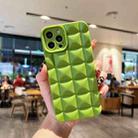 For iPhone 12 Pro 3D Grid TPU Phone Case(Green) - 1