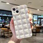 For iPhone 11 3D Grid TPU Phone Case(White) - 1