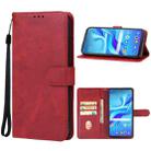 For TCL 4X 5G T601DL / 20 A 5G T768S Leather Phone Case(Red) - 1