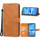 For TCL 4X 5G T601DL / 20 A 5G T768S Leather Phone Case(Brown) - 1