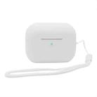 For AirPods Pro 2 2.0mm Solid Color Silicone Protective Cover(White) - 1