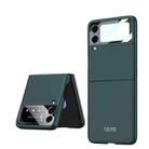 For Samsung Galaxy Z Flip4 GKK Integrated Ultra-thin Full Coverage Phone Case(Dark Green) - 1