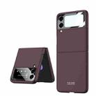 For Samsung Galaxy Z Flip4 GKK Integrated Ultra-thin Full Coverage Phone Case(Dark Red) - 1