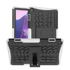 For Lenovo Tab M10 3rd Gen Tire Texture TPU + PC Tablet Case with Holder(White) - 1