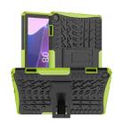 For Lenovo Tab M10 3rd Gen Tire Texture TPU + PC Tablet Case with Holder(Green) - 1