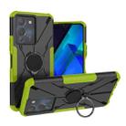 For Infinix Note 12 G96 Armor Bear Shockproof PC + TPU Phone Case with Ring(Green) - 1