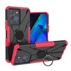 For Infinix Note 12 G96 Armor Bear Shockproof PC + TPU Phone Case with Ring(Rose Red) - 1