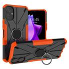 For Tecno Spark 9T Armor Bear Shockproof PC + TPU Phone Case with Ring(Orange) - 1