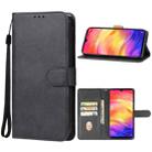 For Xiaomi Redmi Note 7 Pro Leather Phone Case(Black) - 1