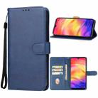 For Xiaomi Redmi Note 7 Pro Leather Phone Case(Blue) - 1