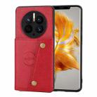 For Huawei Mate 50 Pro Double Buckle Magnetic Phone Case(Red) - 1