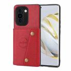 For Huawei nova 10 Double Buckle Magnetic Phone Case(Red) - 1