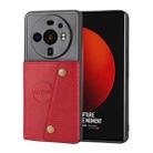 For Xiaomi 12S Ultra Double Buckle Magnetic Phone Case(Red) - 1