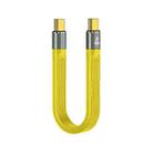 100W 10Gbps USB-C/Type-C to USB-C/Type-C FPC Flexible Data Cable, Length: 13.8cm(Yellow) - 1