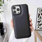 For iPhone 14 Pro Max Liquid Silicone Bread Bubble Phone Case(Black) - 1