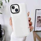 For iPhone 14 Plus Liquid Silicone Bread Bubble Phone Case(White) - 1