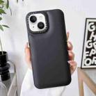 For iPhone 14 Plus Liquid Silicone Bread Bubble Phone Case(Black) - 1