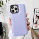 For iPhone 12 Pro Max Liquid Silicone Bread Bubble Phone Case(Purple) - 1