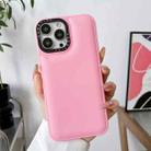 For iPhone 12 Pro Max Liquid Silicone Bread Bubble Phone Case(Pink) - 1
