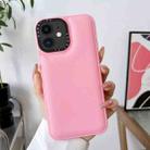 For iPhone 12 Liquid Silicone Bread Bubble Phone Case(Pink) - 1