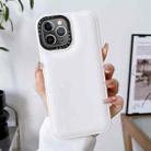 For iPhone 11 Pro Max Liquid Silicone Bread Bubble Phone Case(White) - 1
