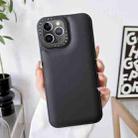 For iPhone 11 Pro Max Liquid Silicone Bread Bubble Phone Case(Black) - 1